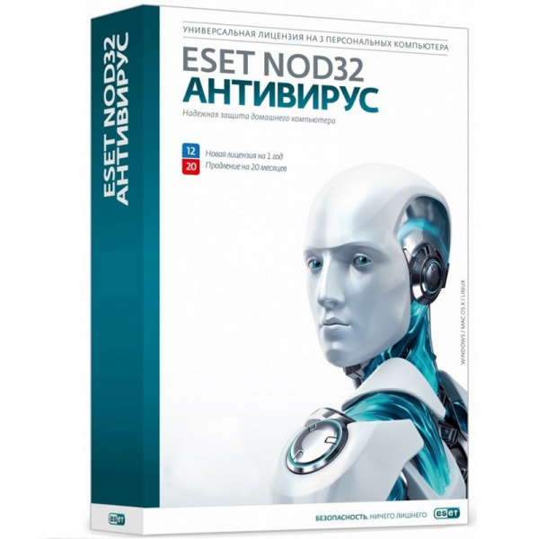 Антивирус ESET NOD32+Bonus+прод на 20 мес
