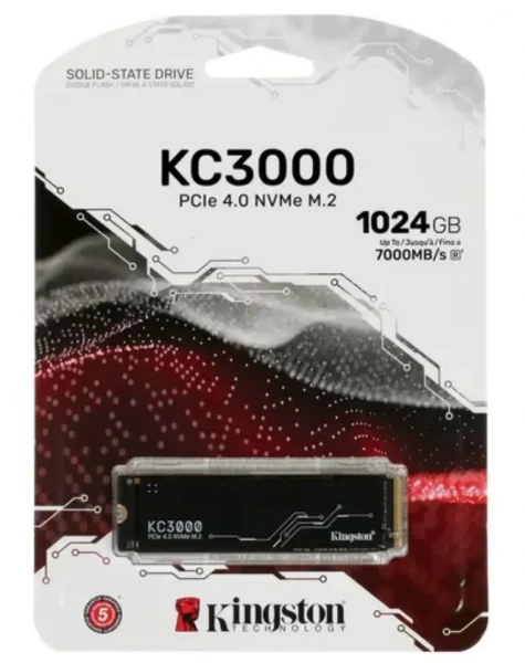 Накопитель SSD M.2 1TB Kingston SKC3000S/1024G