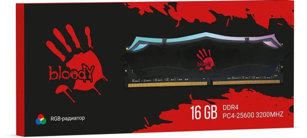 DDR4 16GB Bloody RGB Black 3200MHz