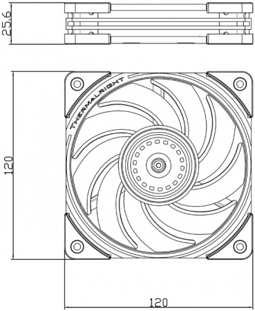 Вентилятор Thermalright TL-B12RW-S белый реверсный