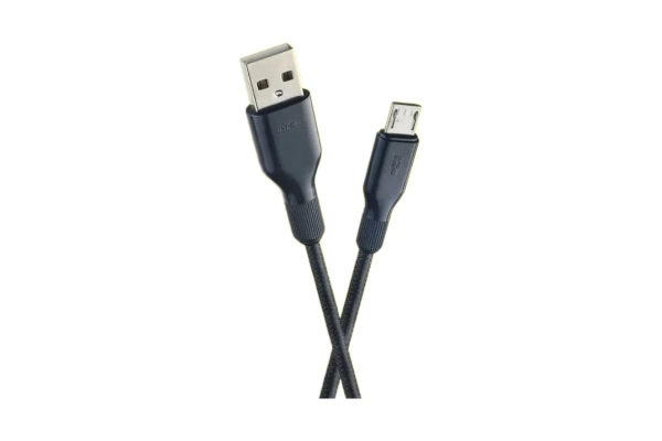 Кабель-вилка PERFEO USB2.0-Micro USB 2m черный