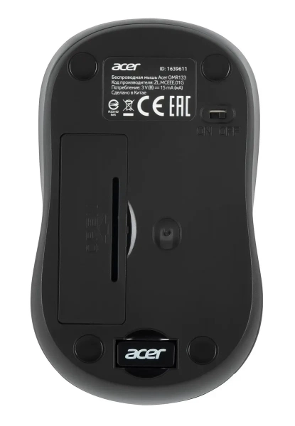 Мышь Acer OMR133 Black 1000dpi