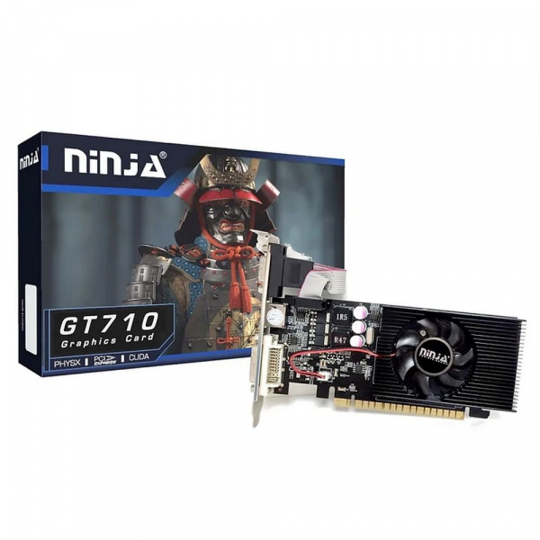 Видеокарта PCIE x16 Ninja GT710-1Gb DDR3 RTL
