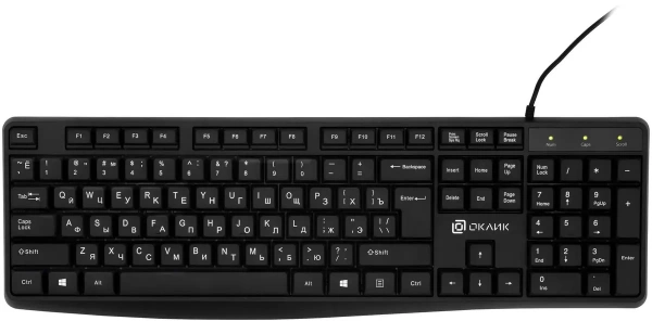 Клавиатура OKLICK 145M USB Черная