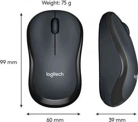 Мышь Logitech M220 SILENT Charcoal