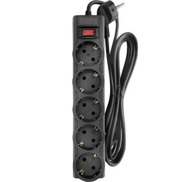 Сетевой фильтр CBR CSF 2505-1.8 Black 1.8 м