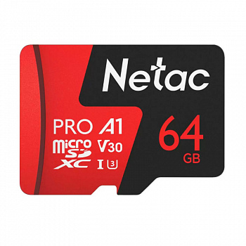 Карта памяти 64Gb SDmicro Netac P500 Extreme Pro