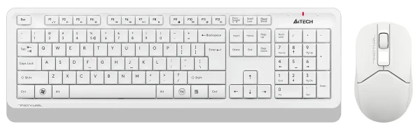 Комплект Клавиатура+мышь A-4Tech FG1012 белый