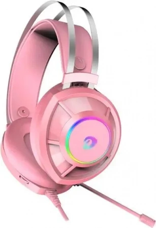 Гарнитура игровая проводная EH469 Pink