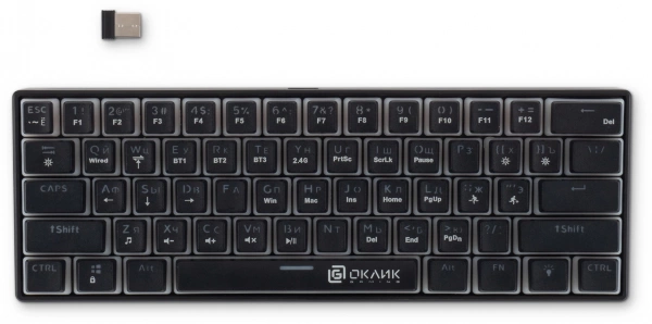 Клавиатура OKLICK K763W Multimedia Черный