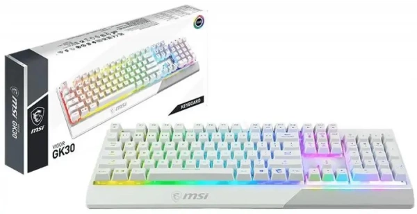 Клавиатура MSI VIGOR GK30 белая