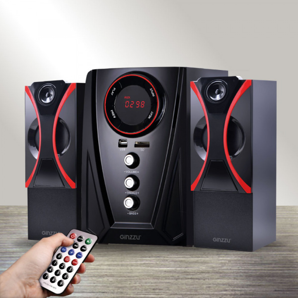 Колонка Ginzzu GM-407 40W BT FM USB