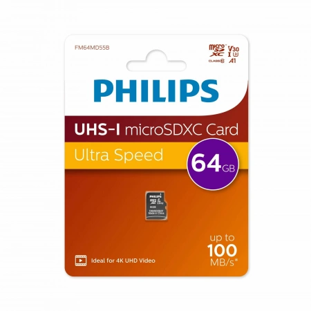 64Gb Philips MicroSD UHS-I V30