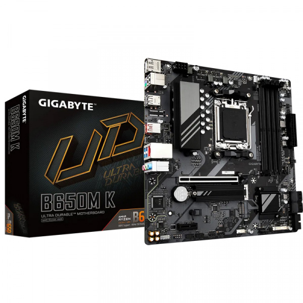 Мат.плата Gigabyte B650M K, Socket AM5/ mATX