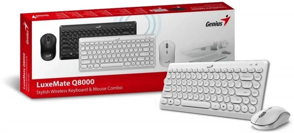 Комплект Клавиатура+мышь Genius Q8000 White