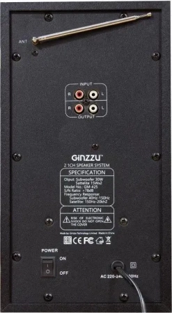 Колонка Ginzzu GM-425 60W BT FM USB