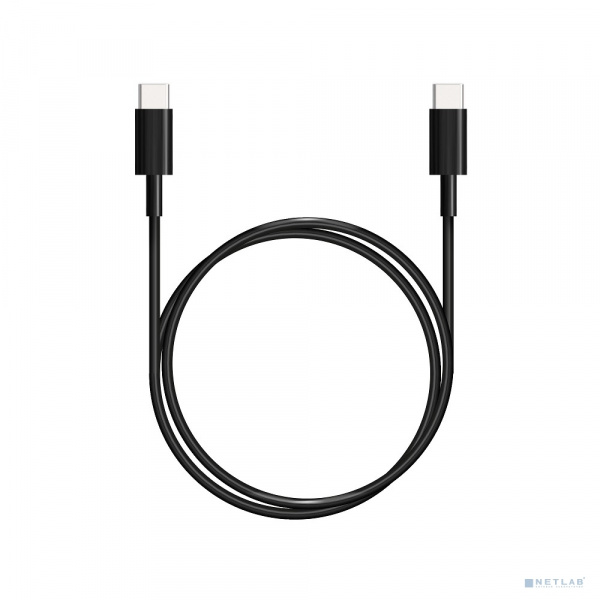 Кабель USB Type-C - Type-C 1m 3A Bion Black