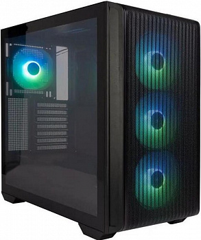 Корпус Eurocase A301 4ARGB 00-01064683 черный