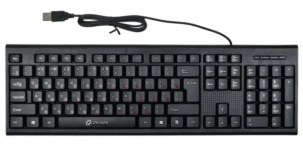 Клавиатура OKLICK 120M USB Черная