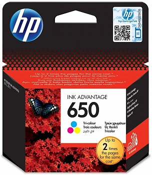 Картридж HP №650 цветной CZ102AE