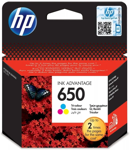 Картридж HP №650 цветной CZ102AE