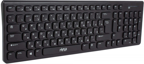Клавиатура Hiper HOKW-111 Black USB 1.5m