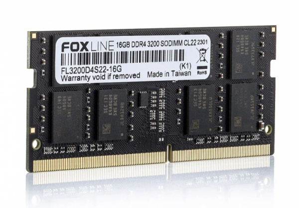 SO DIMM DDR4 16GB Foxline 3200Mhz CL22