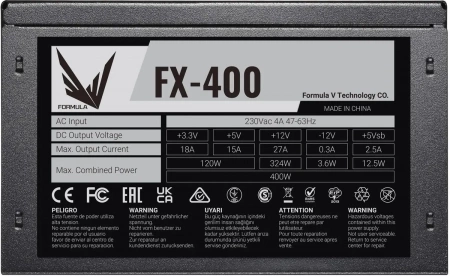 Блок питания 400W Formula ATX FX-400