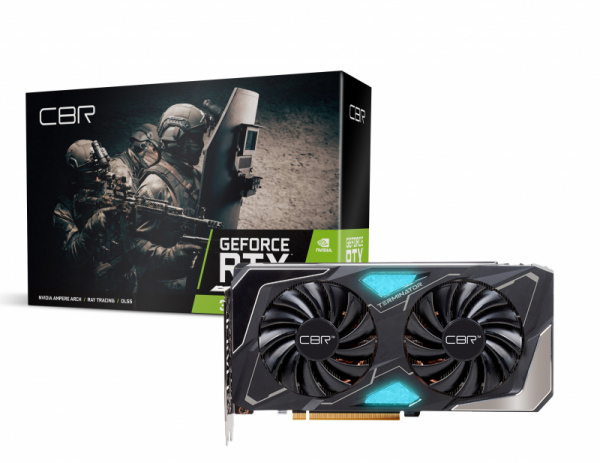 Видеокарта CBR RTX3060 Terminator T1 12Gb GDDR6