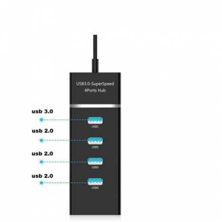 Концентратор KS-is KS-532 USB HUB 1xUSB3.0 3xUSB2.