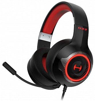 Наушники с микрофоном Edifier G33 USB Black/Red