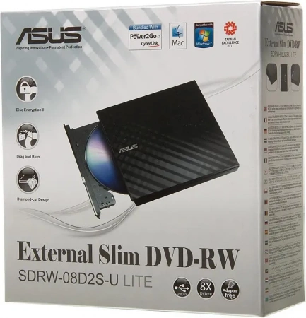 Привод внешний DVD+-R/RW Asus SDRW-08D2S-U Li