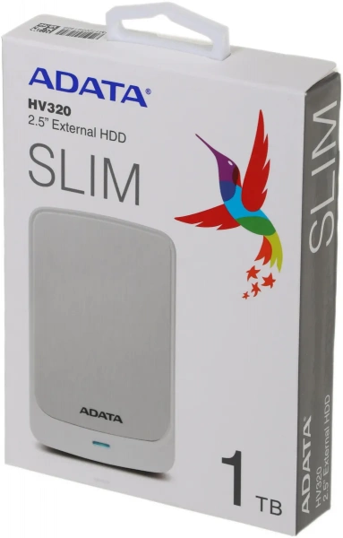 1Tb 2,5"A-DATA usb3.1white AHV320-1TU31-CWH