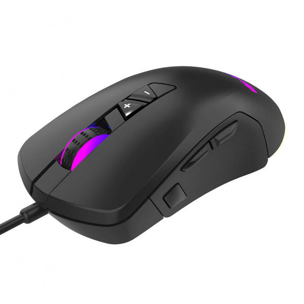Мышь HIPER Quantum QM-2 Black USB 6200dpi