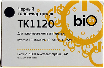 Картридж KYOCERA TK-1120, черный Bion