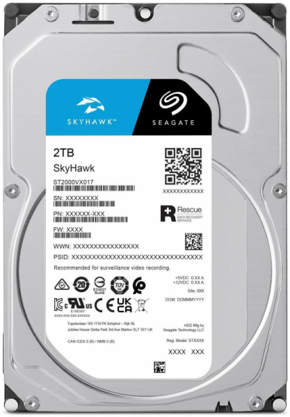 Жёсткий диск 2.0Tb 3,5" Seagate ST2000VX017