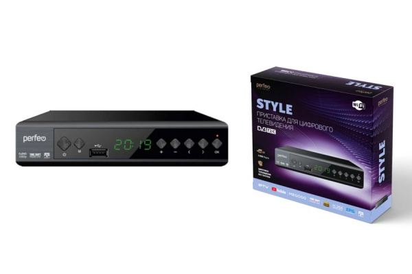 Цифровая приставка Perfeo DVB-T2 STYLE/Wi-fi